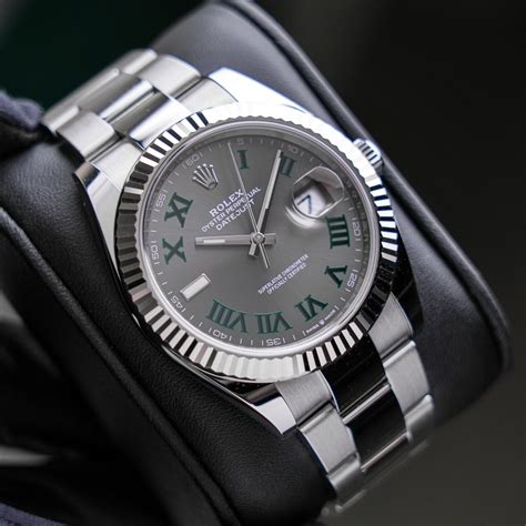 rolex datejust 41 wimbledon on wrist|rolex datejust 41 price.